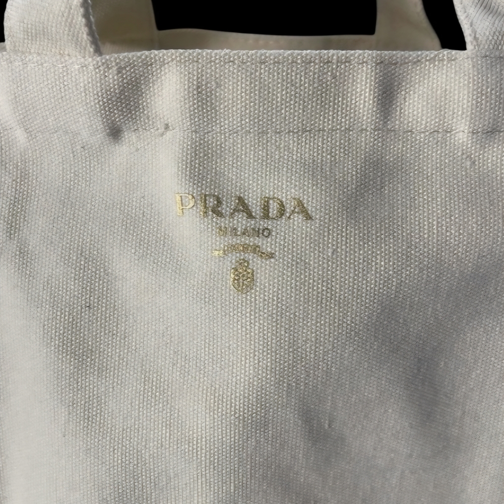 PRADA Cream VIP Canvas Tote Bag Limited Edition - Picture 4 of 6